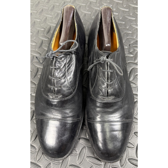 Men\'s Black Suede Shoes Size 9 Custom Made Willie\'s of Hollywood Shoes Original main image 5